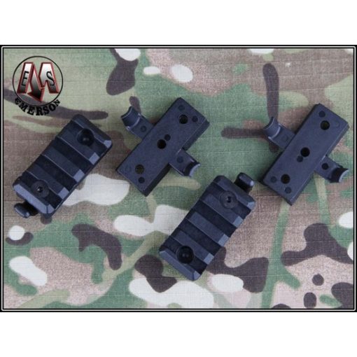 Kit Rails pour casque FAST tactique Airsoft noir