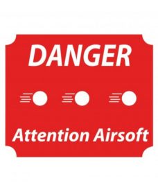 Panneau danger attention Airsoft