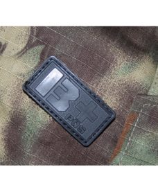 Patch militaire Airsoft Groupe Sanguin B+ noir