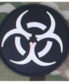 Patch militaire Airsoft Resident Evil noir blanc