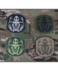 Patch militaire Airsoft Seal Skull Frog olive noir
