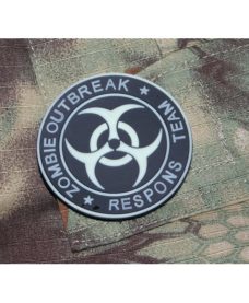 Patch militaire Airsoft Zombie Phosphorescent