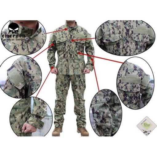 Tenue de combat militaire Emerson Camouflage XL