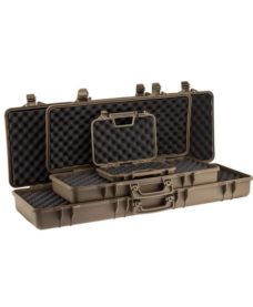 Valise transport tan polymere pour pistolet Airsoft 32 cm