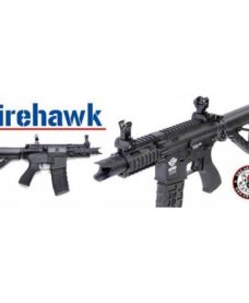 réplique Fusil Fire Hawk AEG noir complet G&G