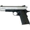 Colt 1911 rail gun bicolore noir culasse métal Blowback CO2 KWC