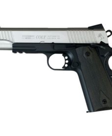 Colt 1911 rail gun bicolore noir culasse métal Blowback CO2 KWC