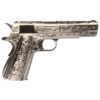 Pistolet 1911 silver Classic floral pattern GBB culasse métal WE