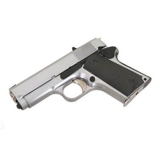 Réplique pistolet airsoft 1911 Mini silver gaz GBB