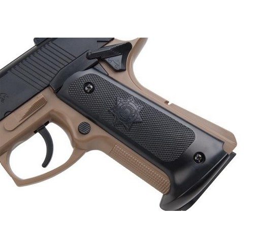 Pistolet Colt MK IV tan-noir spring Academy