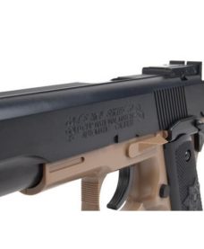 Pistolet Colt MK IV tan-noir spring Academy