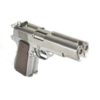 Pistolet Dueller 1911 double canon argenté GBB WE