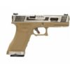 Pistolet G17 Gforce T8 argenté tan GBB WE