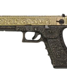 Pistolet G18C Classic floral pattern bronze GBB WE