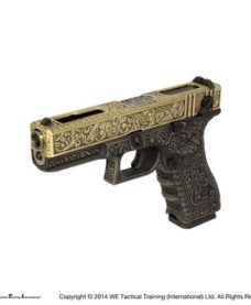 Pistolet G18C Classic floral pattern bronze GBB WE