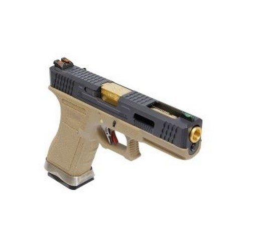 Pistolet G18C Gforce T6 noir or tan GBB WE