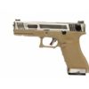 Pistolet G18C Gforce T8 argenté tan GBB WE