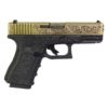 Pistolet G19 Classic floral pattern bronze GBB WE