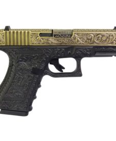 Pistolet G19 Classic floral pattern bronze GBB WE