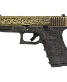 Pistolet G19 Classic floral pattern ivoire GBB WE