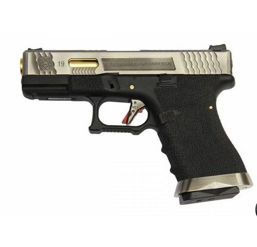 Pistolet G19 Gforce T3 argent or noir GBB WE