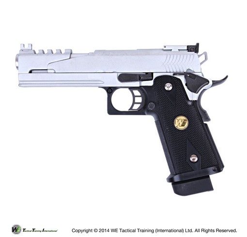 Pistolet Hi Capa 5.1 Version B GBB chrome Gaz WE