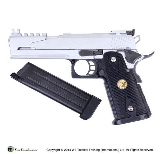 Pistolet Hi Capa 5.1 Version B GBB chrome Gaz WE