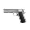 Pistolet M1911 chrome matte crosse noir GGB WE