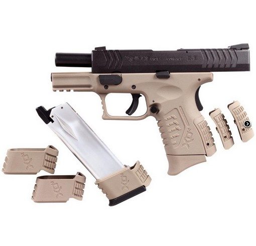 Pistolet XDM ultra compact 3.8 GBB tan 2 chargeurs WE