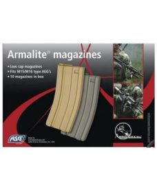 10 chargeurs M15 / M16 tan Mid-Cap 85 billes