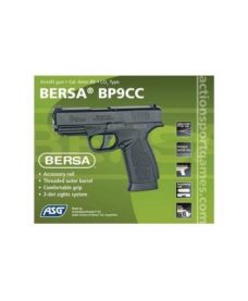 Bersa BP9CC Airsoft culasse métal CO2 GBB