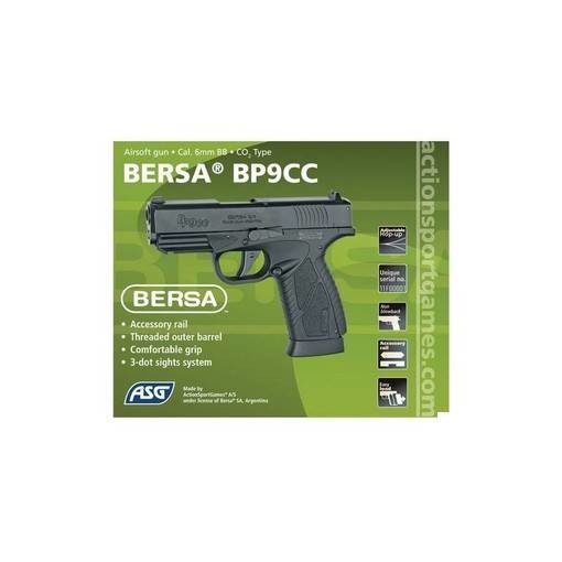 Bersa BP9CC Airsoft métal CO2