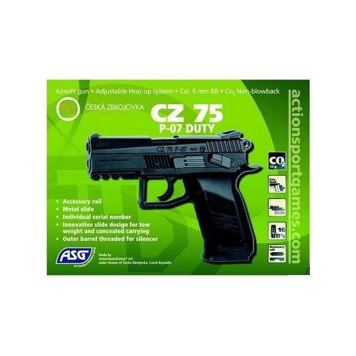 CZ 75 P-07 Duty Airsoft métal CO2