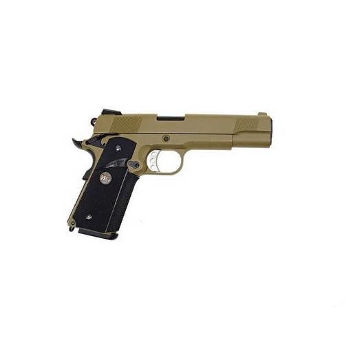 Pistolet WE MEU 1911 GBB Tan avec rail