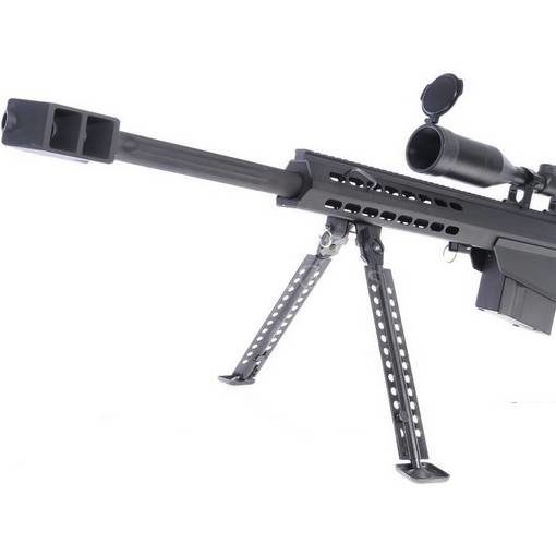 Sniper M82A1 AEG metal Noir avec bipied et lunette