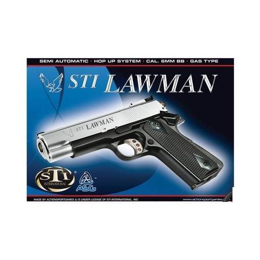 STI Lawman Airsoft Bicolore (silver / noir) GNB