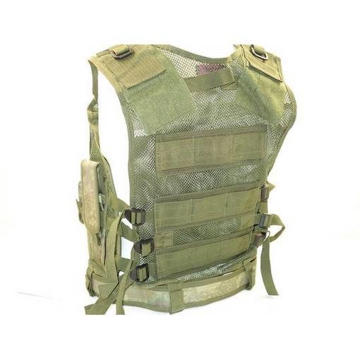 Veste tactique Airsoft 8 poches holster + ceinturon