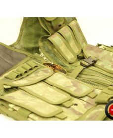 Veste tactique Airsoft 8 poches holster + ceinturon
