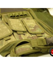 Veste tactique Airsoft 8 poches holster + ceinturon