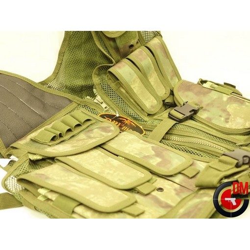 Veste tactique Airsoft 8 poches holster + ceinturon