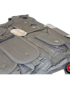 Veste tactique Airsoft SWAT Noire avec Holster