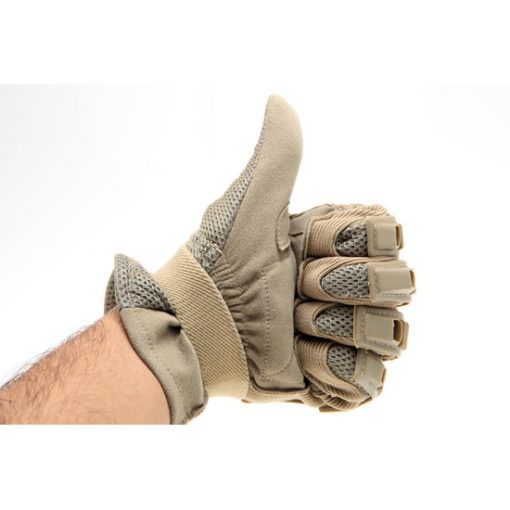 gants tactiques airsoft cuir tan coque