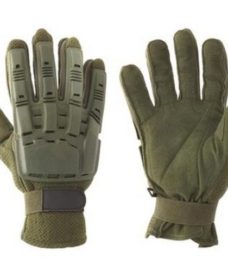 gants tactiques airsoft olive avec coque