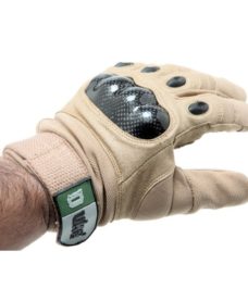 gants tactiques airsoft renforces desert tan