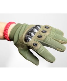 gants tactiques airsoft renforces olive