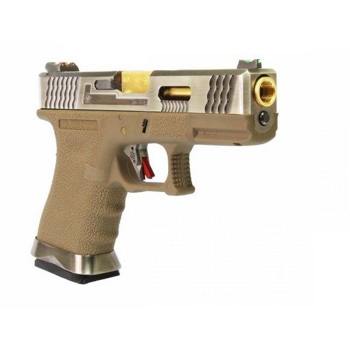 S19 G-Force T4 WE Silver/Or/Tan GBB