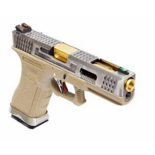 WE G18C Gforce T4 Argent Or Tan GBB