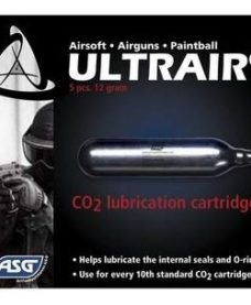 5 capsules de CO2 lubrifiantes Airsoft ASG