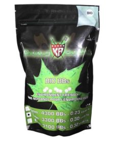 Billes bio Airsoft 0.30g Blanches King Arms 1Kg