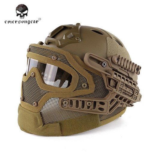 casque-airsoft-emerson-g4-pj-integral+grille-coyote-4